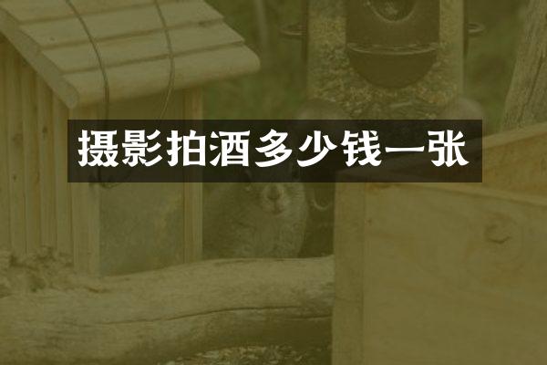 摄影拍酒多少钱一张