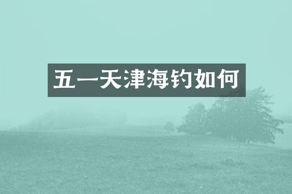 五一天津海钓如何
