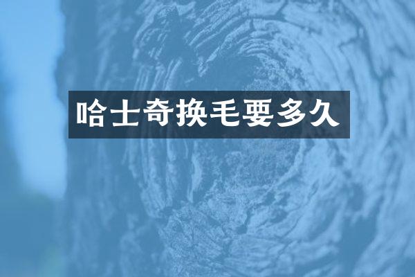 哈士奇换毛要多久