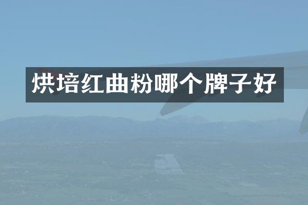 烘培红曲粉哪个牌子好