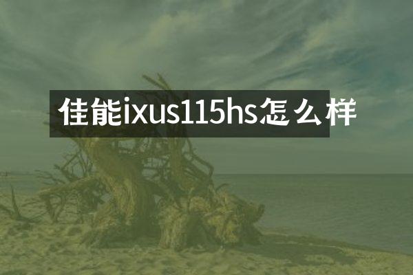 佳能ixus115hs怎么样