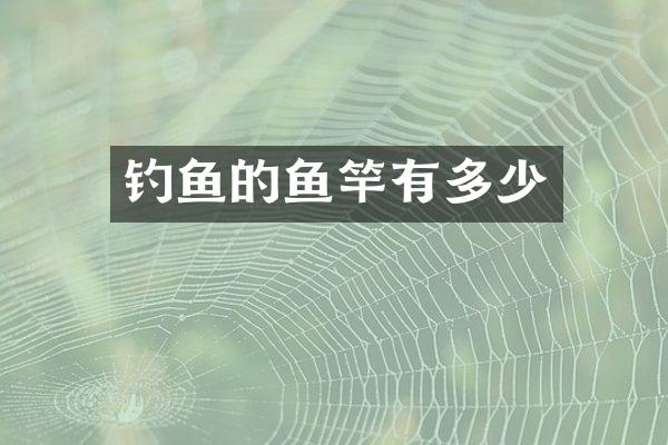 钓鱼的鱼竿有多少