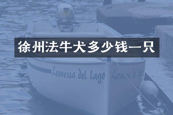 徐州法牛犬多少钱一只