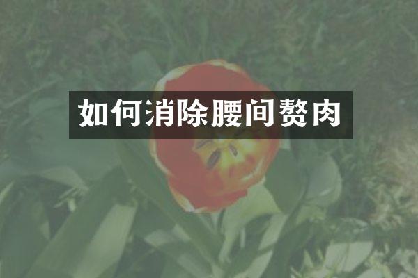 如何消除腰间赘肉