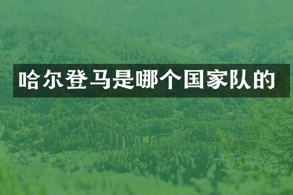 哈尔登马是哪个国家队的