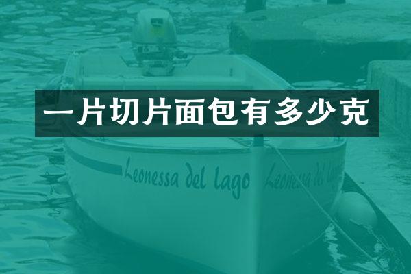 一片切片面包有多少克