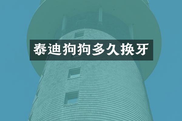 泰迪狗狗多久换牙