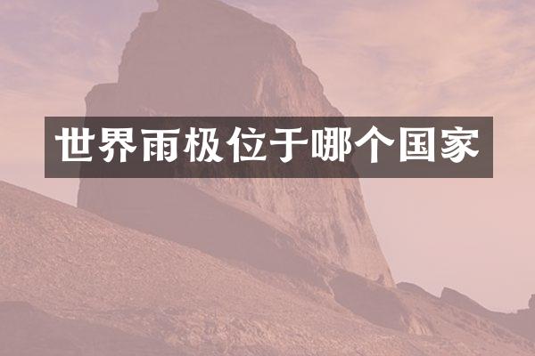 世界雨极位于哪个国家