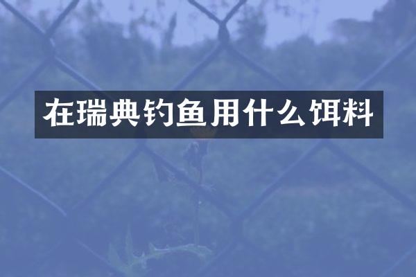 在瑞典钓鱼用什么饵料