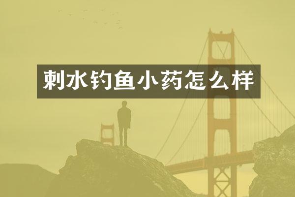 刺水钓鱼小药怎么样