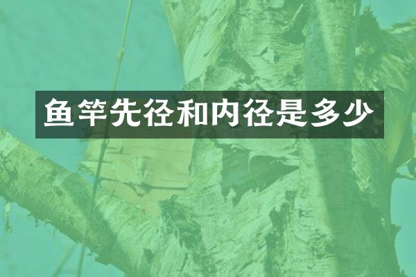 鱼竿先径和内径是多少