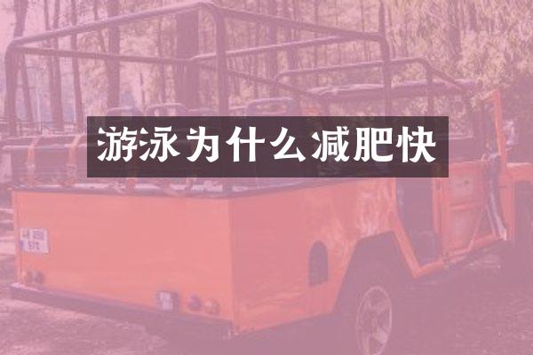 游泳为什么减肥快