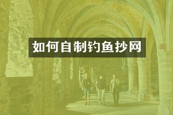 如何自制钓鱼抄网