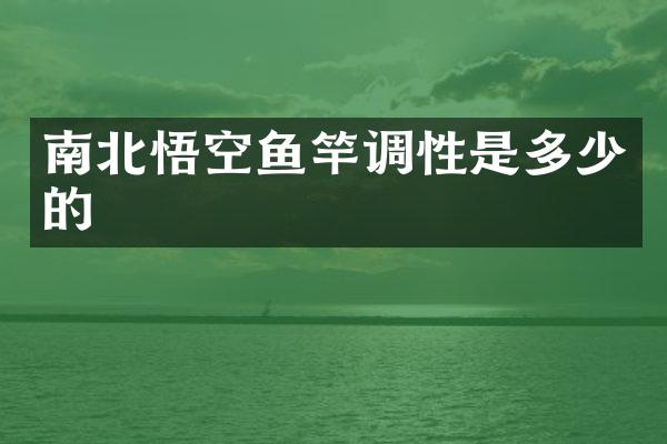 南北悟空鱼竿调性是多少的
