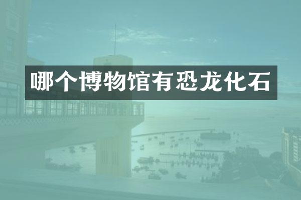 哪个博物馆有恐龙化石