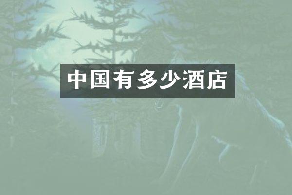 中国有多少酒店