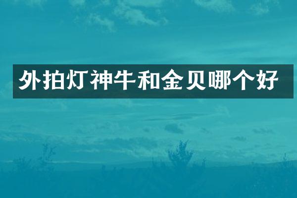 外拍灯神牛和金贝哪个好