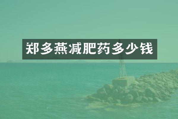 郑多燕减肥药多少钱