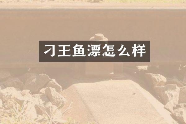 刁王鱼漂怎么样