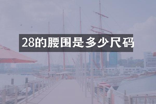 28的腰围是多少尺码