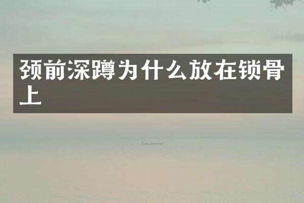 颈前深蹲为什么放在锁骨上