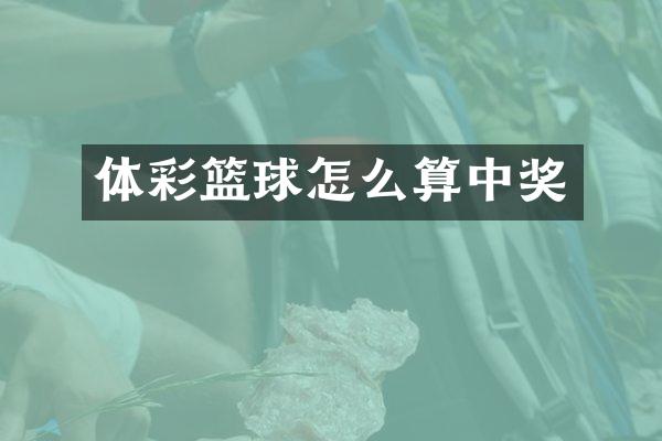 体彩篮球怎么算中奖