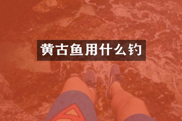 黄古鱼用什么钓