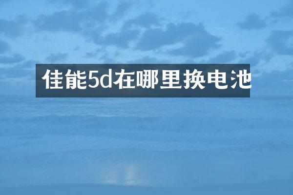 佳能5d在哪里换电池