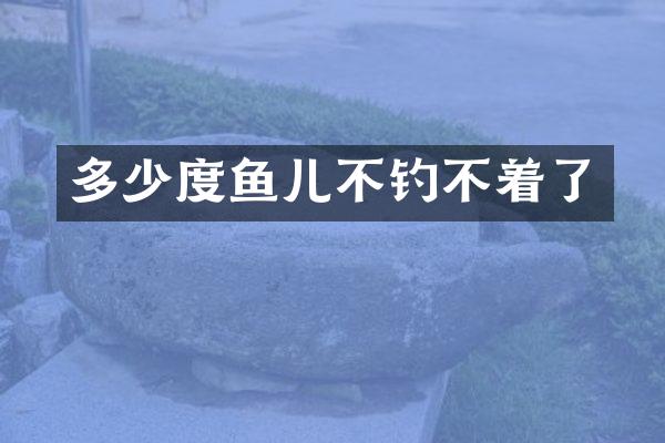 多少度鱼儿不钓不着了