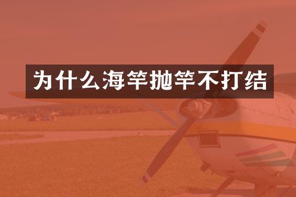 为什么海竿抛竿不打结