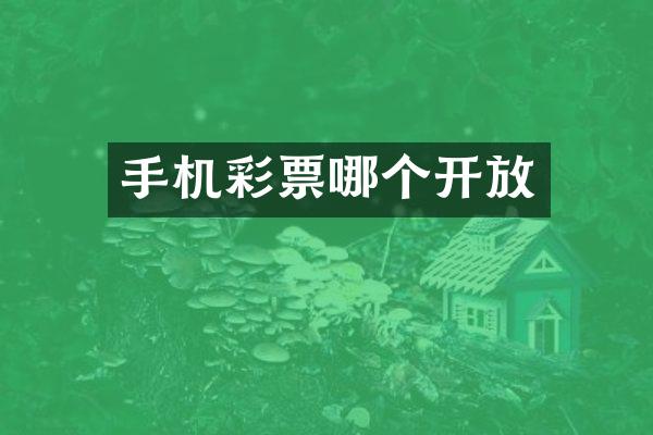 手机彩票哪个开放