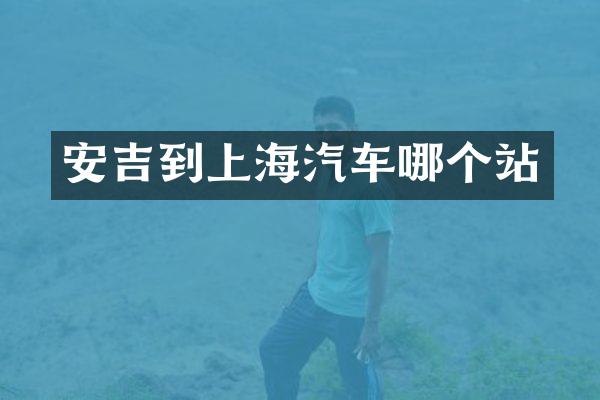 安吉到上海汽车哪个站