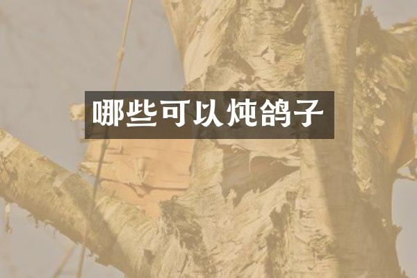 哪些可以炖鸽子