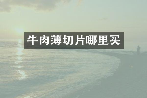 牛肉薄切片哪里买
