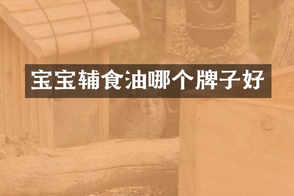宝宝辅食油哪个牌子好