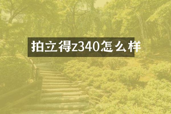 拍立得z340怎么样