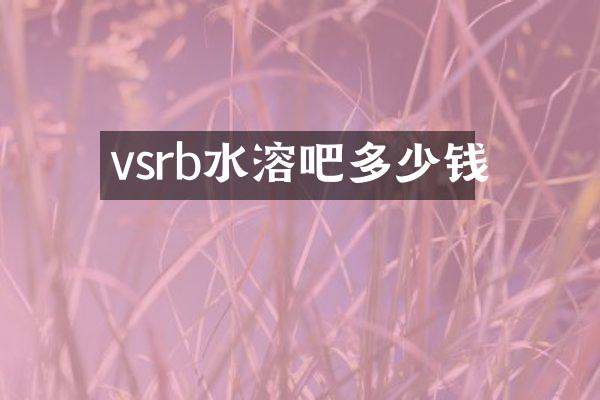 vsrb水溶吧多少钱
