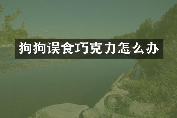 狗狗误食巧克力怎么办