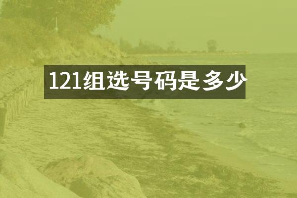 121组选号码是多少