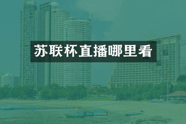 苏联杯直播哪里看