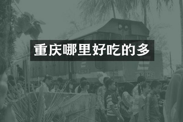 重庆哪里好吃的多