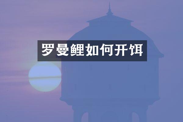 罗曼鲤如何开饵