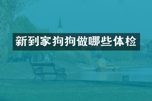 新到家狗狗做哪些体检