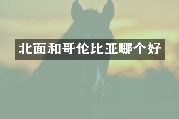 北面和哥伦比亚哪个好