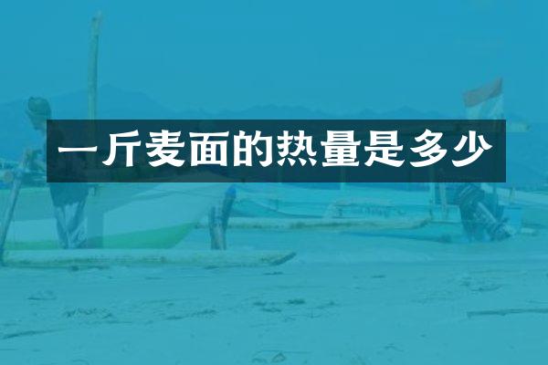 一斤麦面的热量是多少