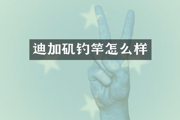迪加矶钓竿怎么样