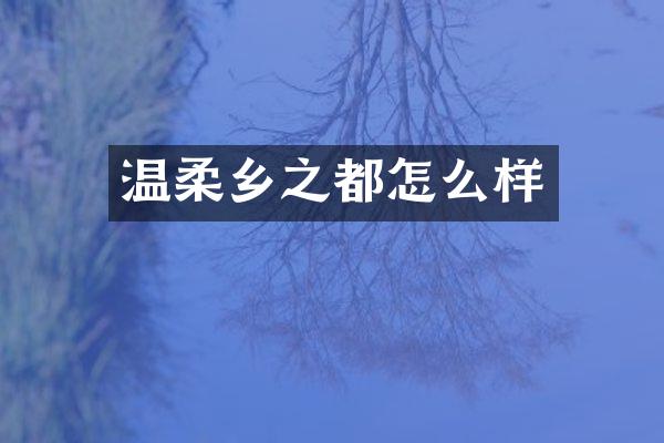 温柔乡之都怎么样