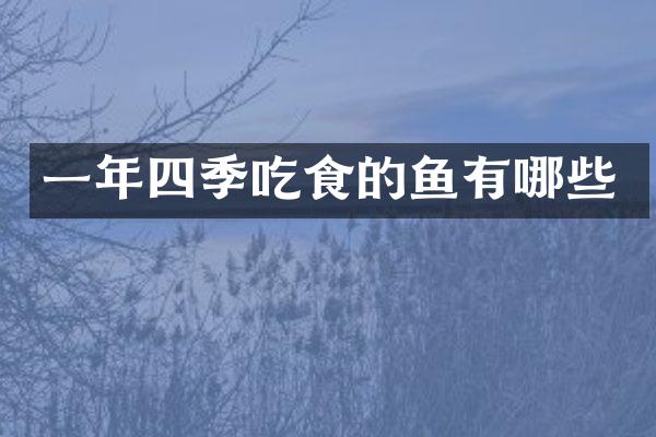一年四季吃食的鱼有哪些