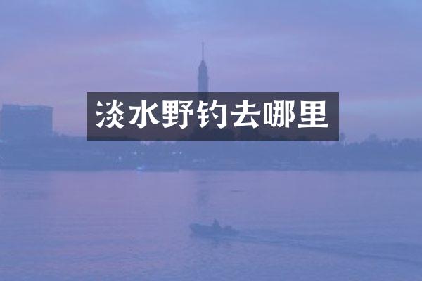 淡水野钓去哪里