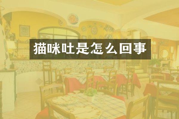 猫咪吐是怎么回事